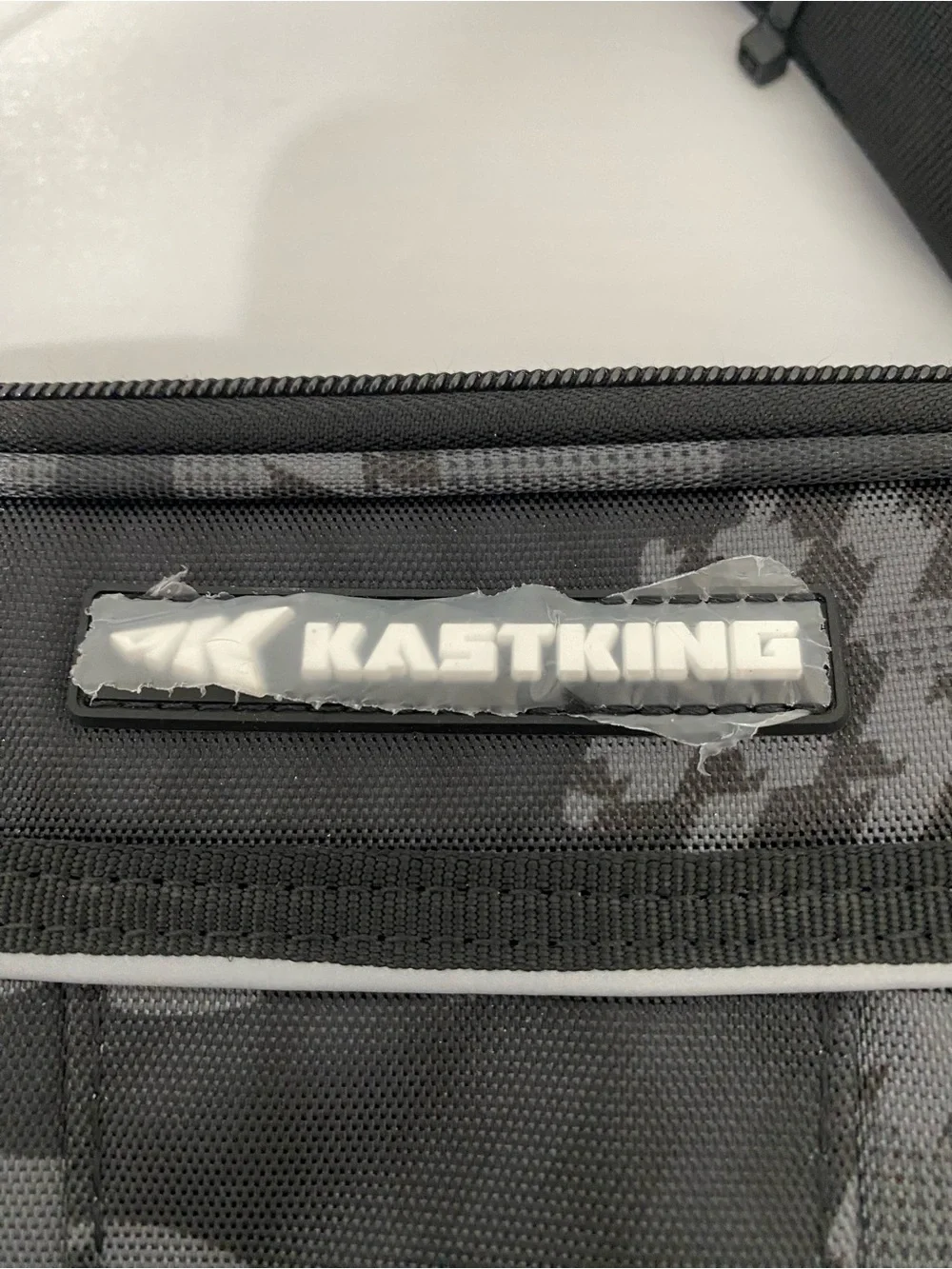 Black and Gray Camouflage Fishing Pack